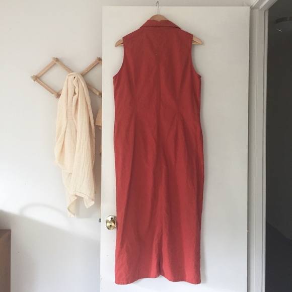 Vintage Bill Blass Linen Blend Button Down Dress - Picture 4 of 4